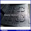 black acrylic vacuum forming dunnage tray